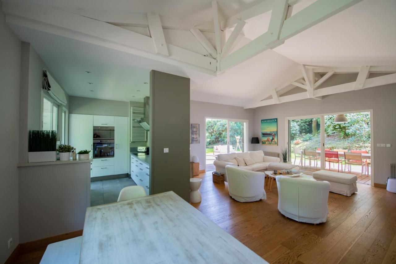 Villa Spacieuse A Arcachon, Proche Plages, Jardin Exterior photo